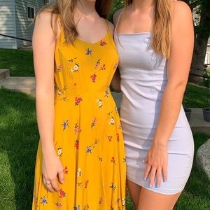 Yellow Floral Sun Dress